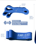 Banda Dominadas – Resistencia Super Alta Azul –  Gym/Crossfit/Calistenia